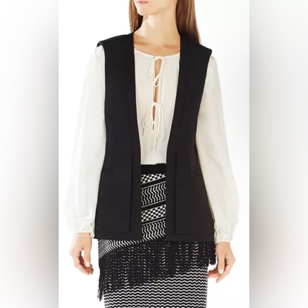 BCBGMaxAzria Eddie Black Vest - Picture 2 of 10